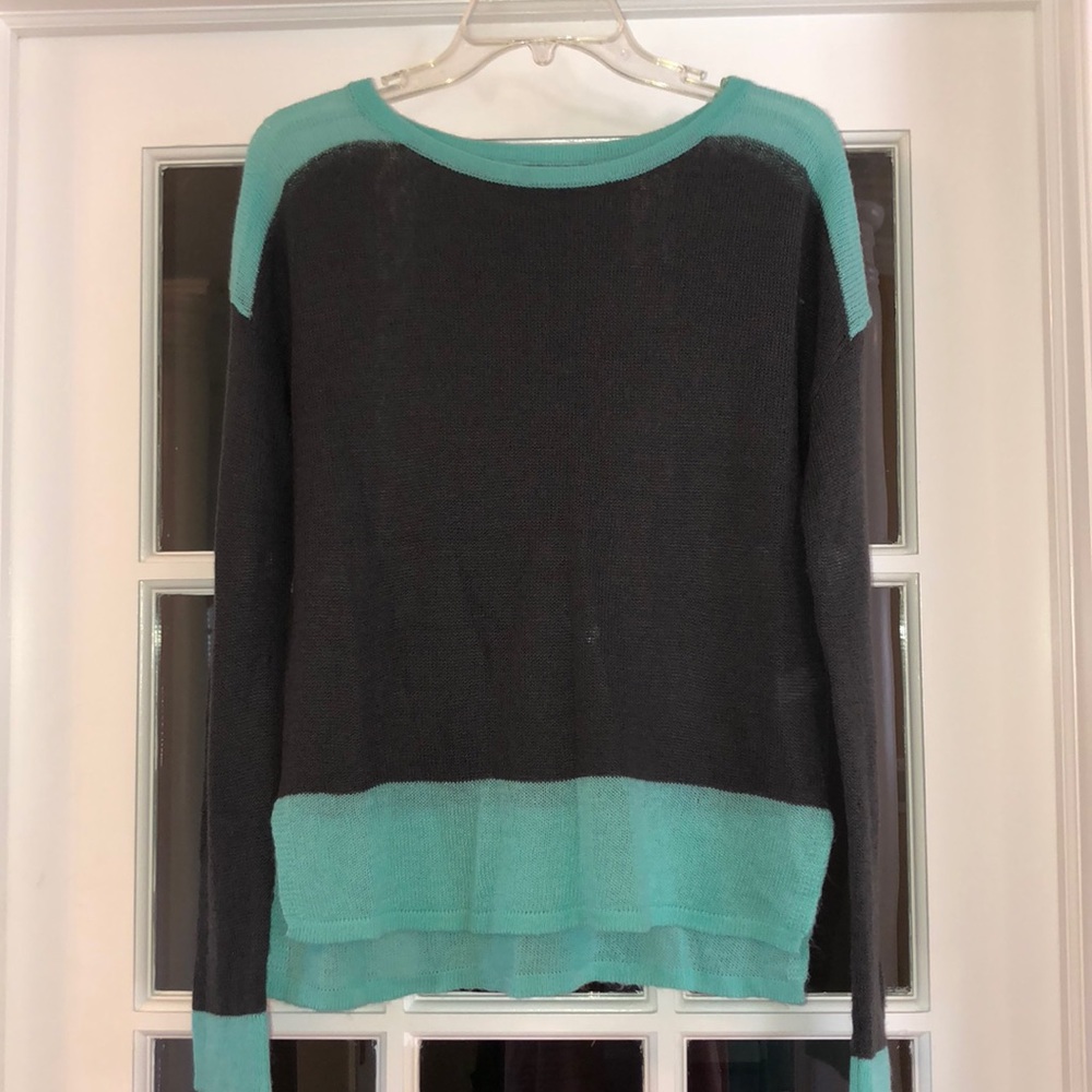 Rubbish | Lightweight Sweater in Grey + Teal